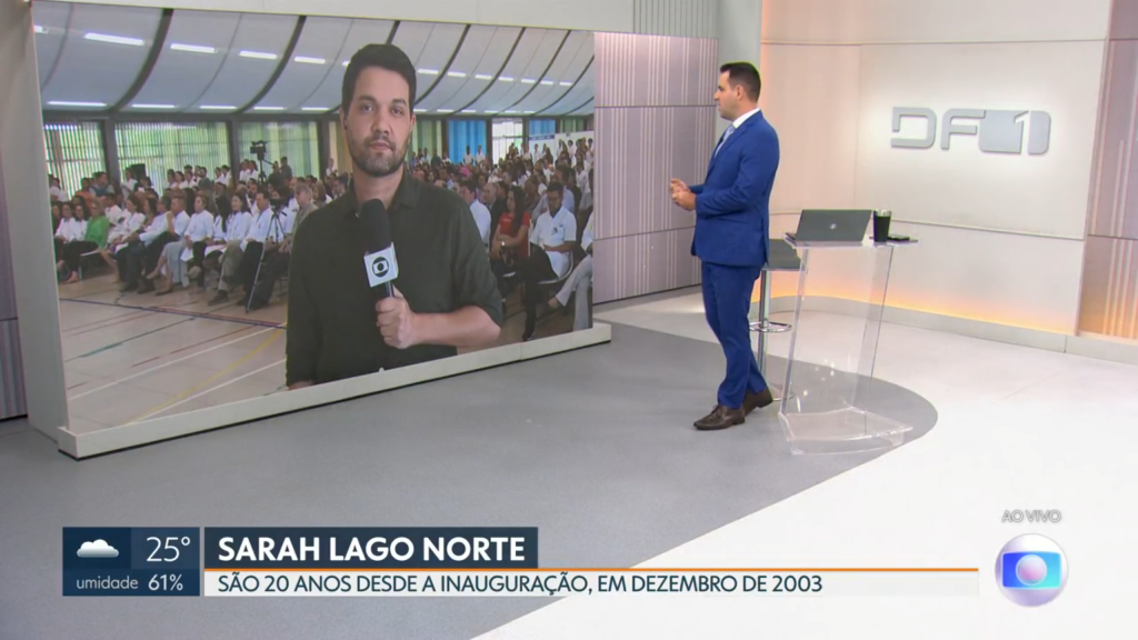 Reportagem do DF1 (Captura de tela – crédito: TV Globo) Reportagem do DF1 sendo reproduzida (Captura de tela – crédito: TV Globo)