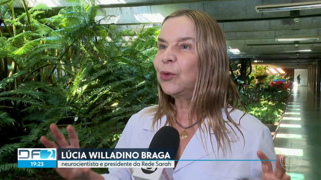 Dra. Lúcia Willadino Braga em entrevista ao DF2 (Captura de tela – crédito: TV Globo)