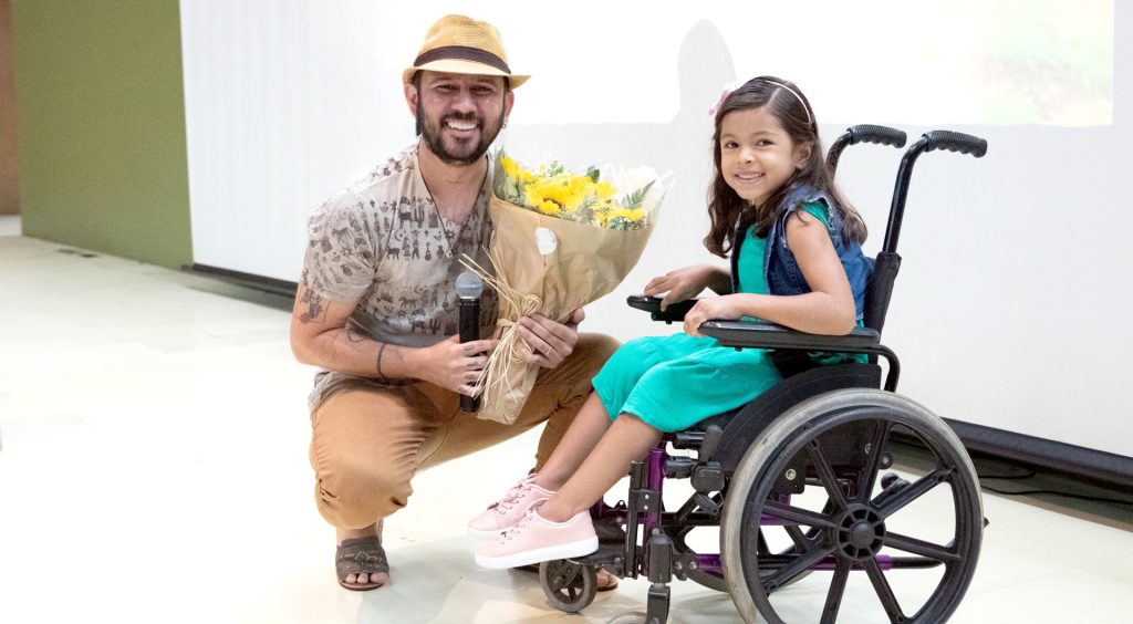 Bráulio e a paciente Ester Bráulio e a paciente Ester