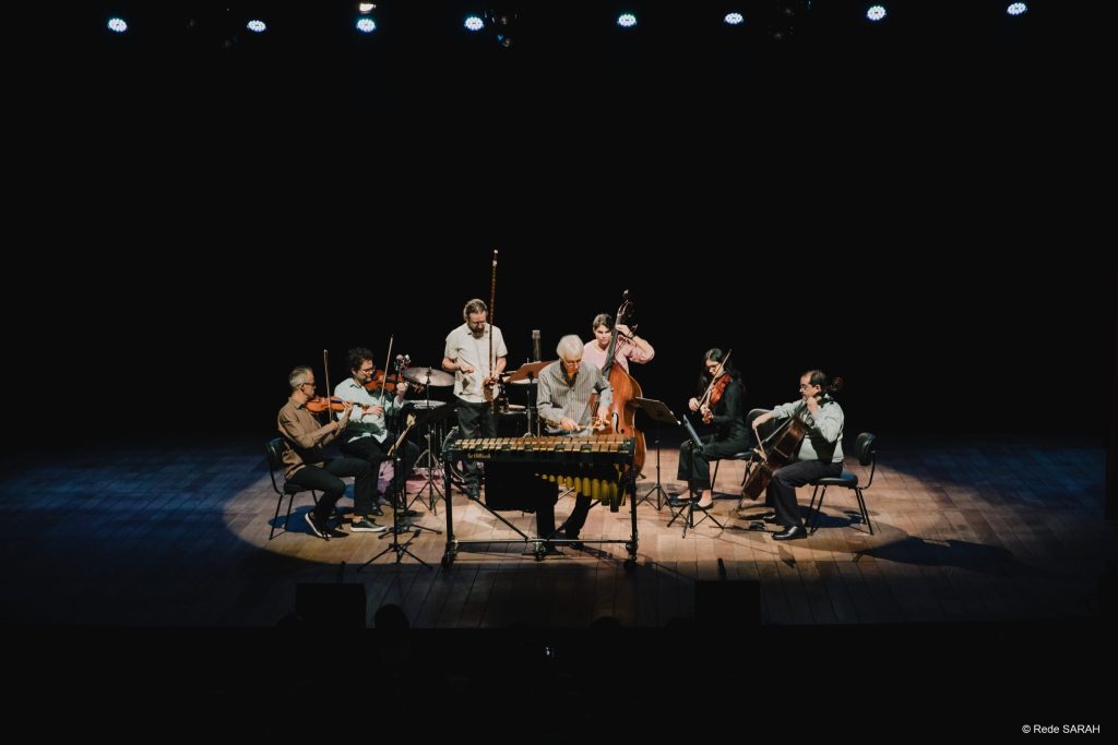Ney Rosauro & Quinteto Capital no palco Ney Rosauro & Quinteto Capital no palco